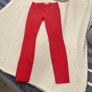Marc by Marc Jacobs Red Skinny Jeans